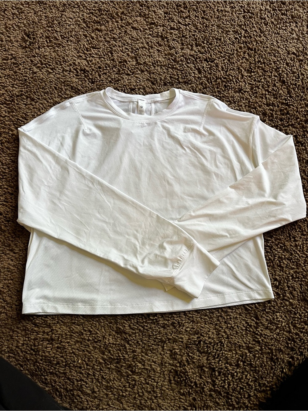 lululemon athletica White Long-Sleeve Crew Tee